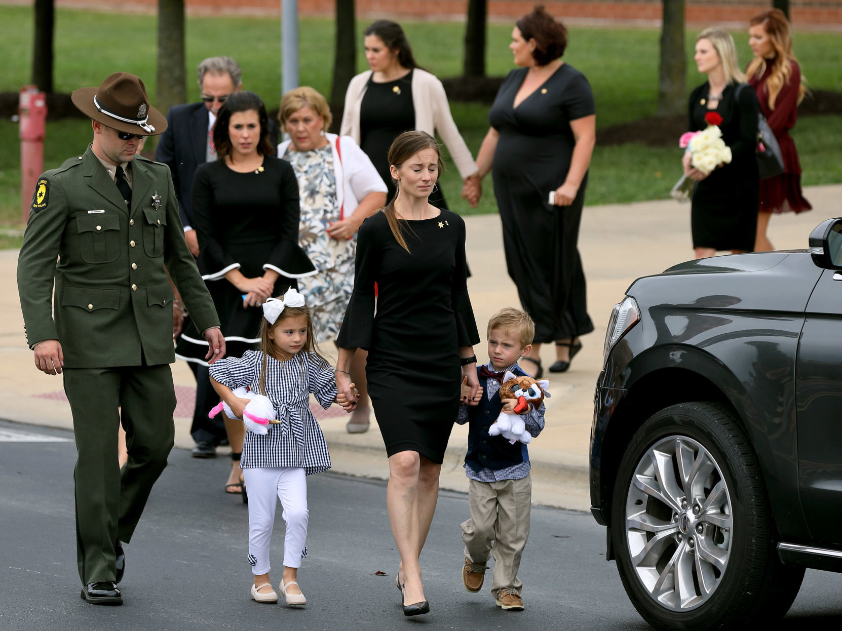 Funeral in Waterloo for Illinois State Trooper Nick Hopkins
